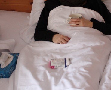 Krank im Familienurlaub
