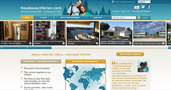 Haustauschferien Website Haustauschferien