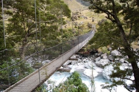 Hängebrücke, Neuseeland © Elternzeitreise Hängebrücke, Neuseeland © Elternzeitreise