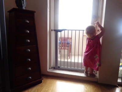 Kindersicherung am Balkon - perfekt!