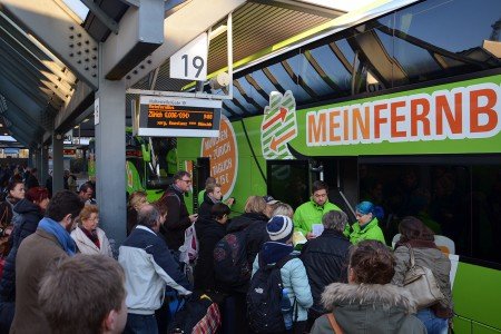Wenn die Bahn streikt, haben Fernbusse Konjunktur © MeinFernbus Wenn die Bahn streikt, haben Fernbusse Konjunktur © MeinFernbus