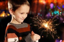 Die meisten Kinder finden Feuerwerke faszinierend