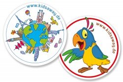 Die KidsAway-Kofferaufkleber verschönern euer Reisegepäck