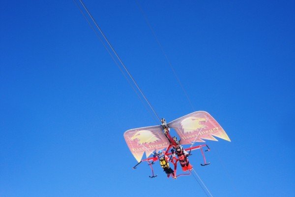 Hoch in der Luft mit dem Fisser Flieger © Jenny Hoch in der Luft mit dem Fisser Flieger © Jenny