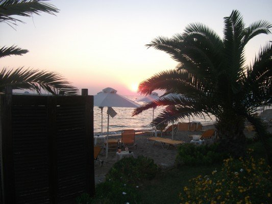 Strand bei Sonnenuntergang