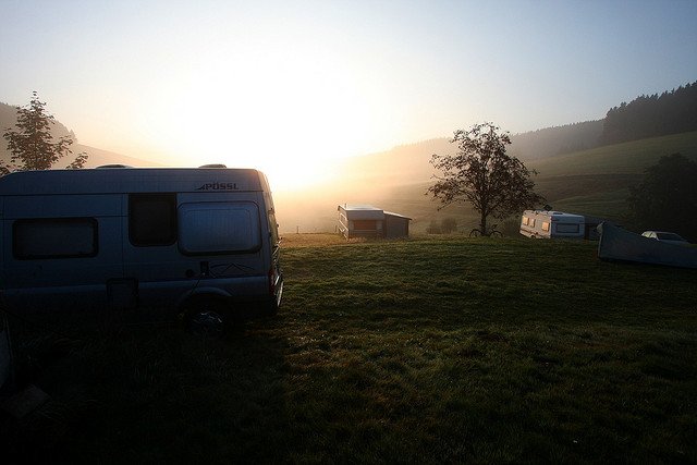 Idyll am Morgen - der perfekte Stellplatz fürs Wohnmobil © FlickR/Reisen aus Leidenschaft
