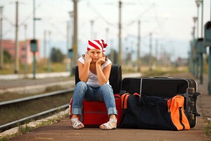 Familien haben oft viel Gepäck - kein Problem für die Bahn!
