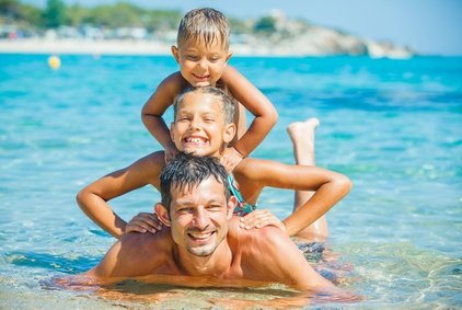 Am Strand wird nicht herumgelegen!