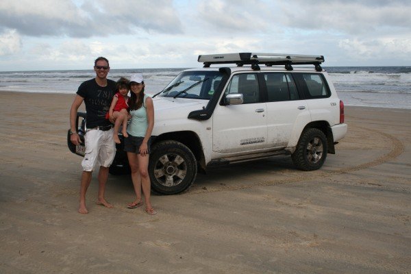 Das Rallye-Team Quick: Autofahren am Strand - möglich auf Fraser Island