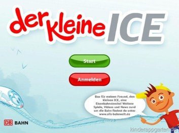 Die neue Bahn-Kinder-App "Der kleine ICE" © Bahn.de Die neue Bahn-Kinder-App "Der kleine ICE" © Bahn.de