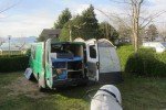 Campingstart in San Sebastian bei 7 Grad © jessika