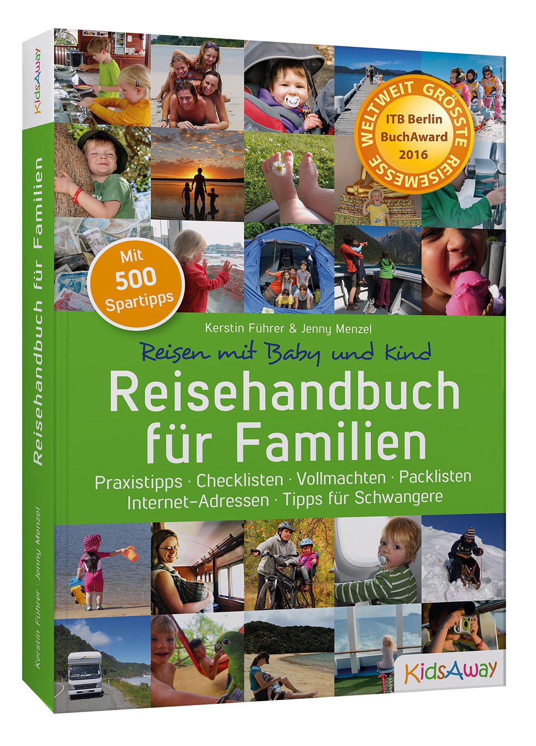 Buchcover 3-dimensional mit sichtbarem Buchrücken, links gedreht © KidsAway.de