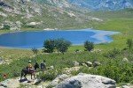 Mit einem langohrigen Begleiter ist der Lac de Nino in den korsischen Bergen auch mit kleinen Kindern erreichbar. © Naturzeit Verlag