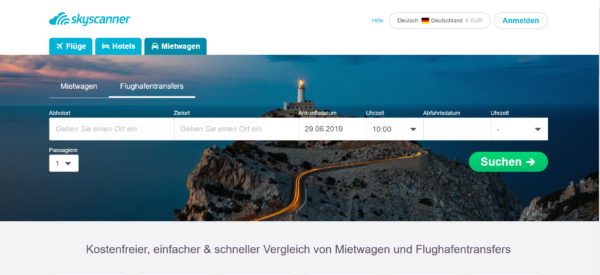 Flughafentransfer - Skyscanner