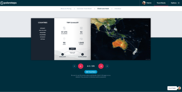 Reiseroute mit PolarSteps tracken